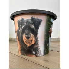 Dekorativer Pflanzentopf Motiv Hunde-Collage