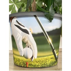 Dekorativer Pflanzentopf Motiv Golf2 - Collage