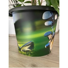Dekorativer Pflanzentopf Motiv Golf3 - Collage