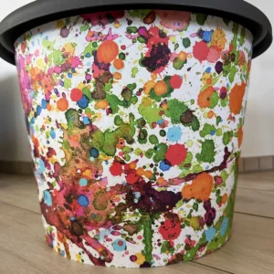 Design Blumentopf Farbkleckse