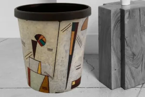 Design Papierkorb Abstrakt