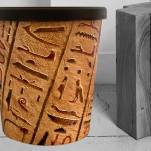 Design Papierkorb Hieroglyphen