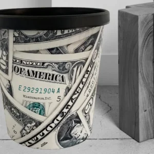 Design Papierkorb Money