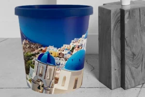 Design Papierkorb Santorin