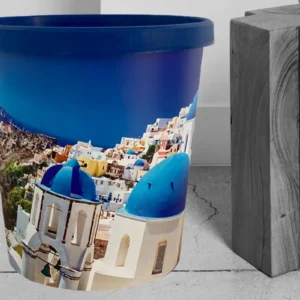 Design Papierkorb Santorin