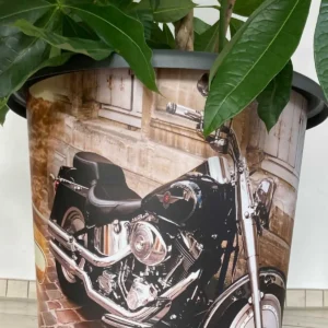 Dekorativer Pflanzentopf Biker - Collage