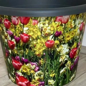 Dekorativer Pflanzentopf Blumenmeer