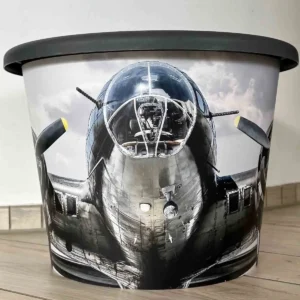 Dekorativer Pflanzentopf Flugzeug