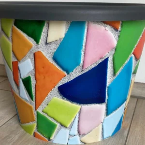 Dekorativer Pflanzentopf Mosaikfliesen