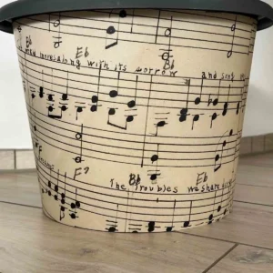 Dekorativer Pflanzentopf Musiknoten